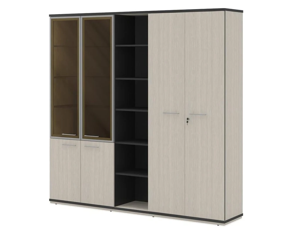 Гардероб комбинированный глубокий ПК-СЕ-ШГ3С220Х225К1Г1ДС/Г-В4 Сенатор