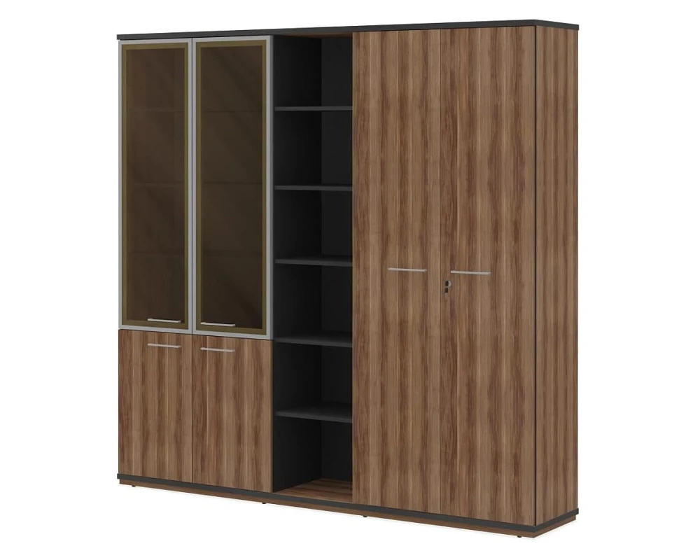 Гардероб комбинированный глубокий ПК-СЕ-ШГ3С220Х225К1Г1ДС/Г-В4 Сенатор