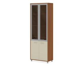 Шкаф офисный широкий ПК-ТФ-ШК212Х75С/М-В1 Технофорвард images