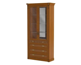 Шкаф-витрина для руководителя ПК-МР-ВТ220Х111С-В2 Марсель images