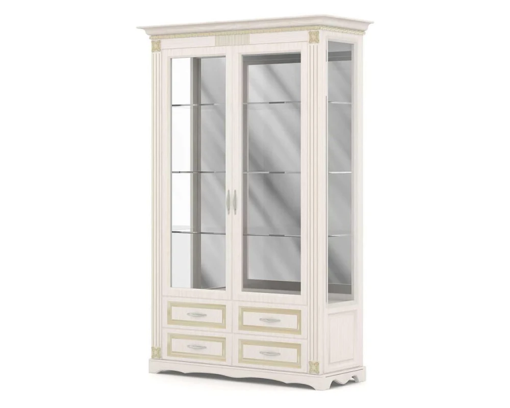 Шкаф-витрина ПК-МНК-ШК212Х129С2/Я4-В1 Монако