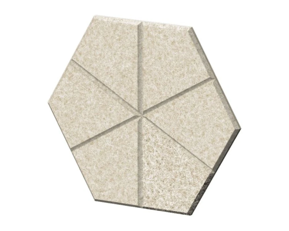 Настенная плитка шестигранная симитацией швов 46х40х1,2 Forest Office Лебединый пух