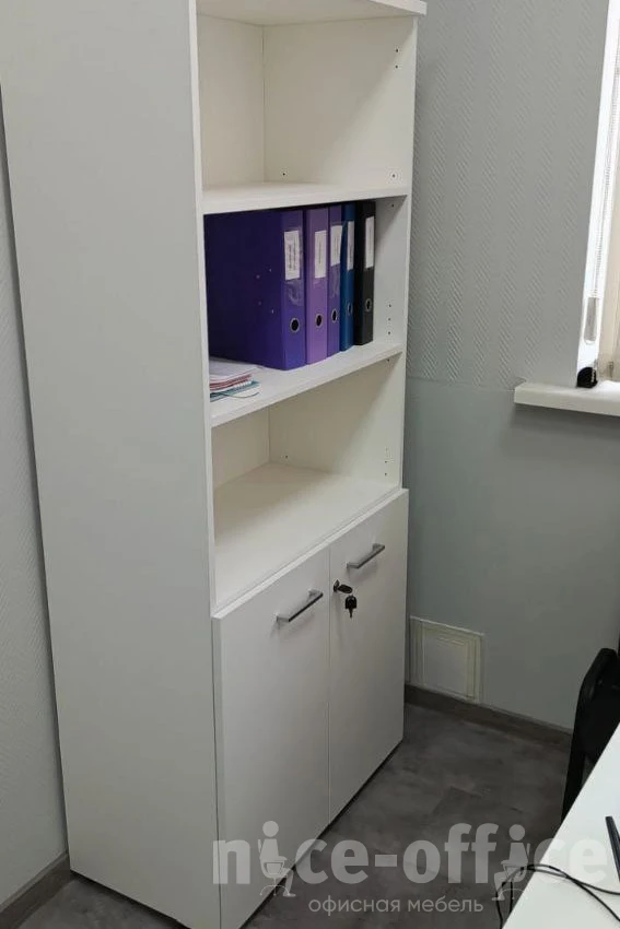 Шкаф открытый 80x42x182 Tour Белый фото в интерьере 1