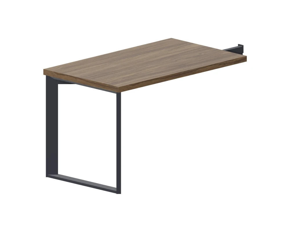 Брифинг-приставка 120х70х74 Фортум / Fortum Орех/Антрацит