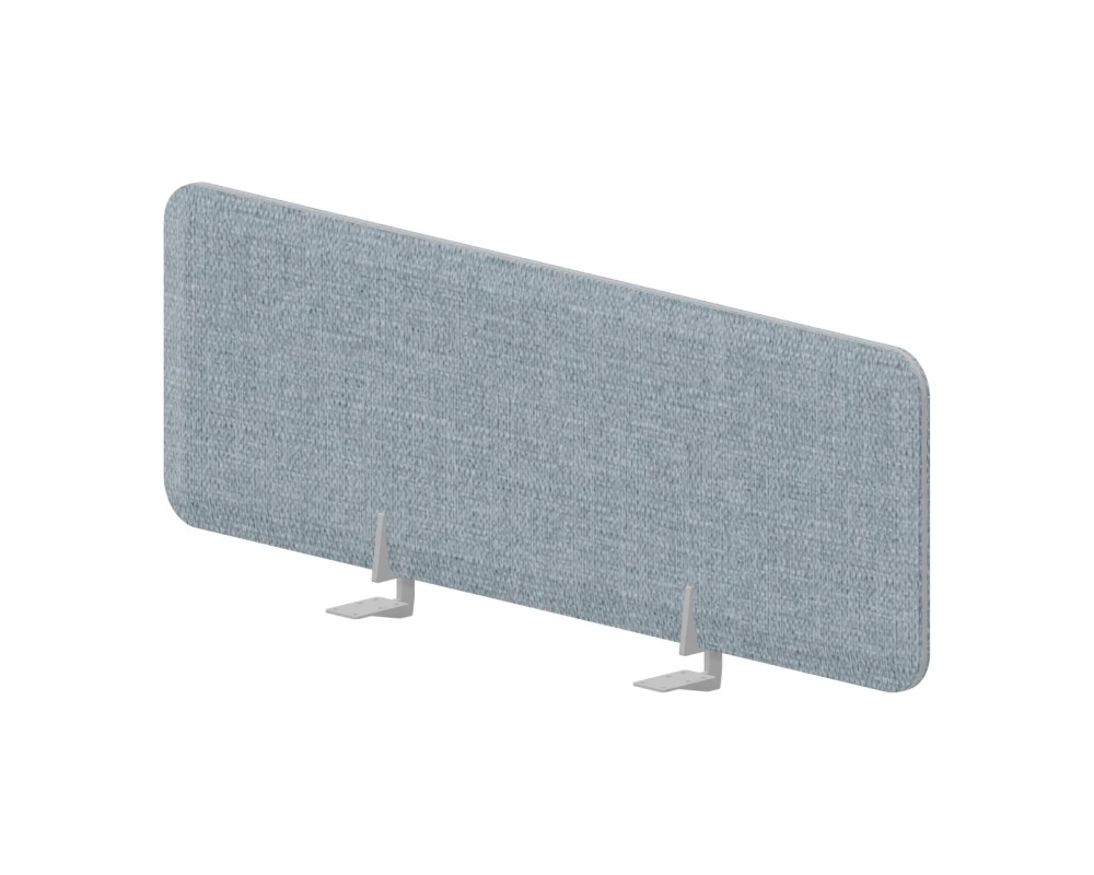 Экран фронтальный (алюм. кант) 118x39,2 для стола ш.118см Пинабл Дизайн / Pinable Design Бледно-синий/Алюминий