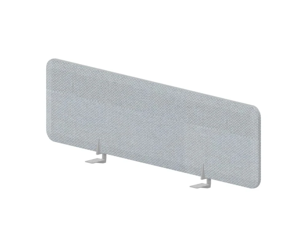 Экран фронтальный (алюм. кант) 138x39,2 для стола ш.138см Пинабл Дизайн / Pinable Design Светло-серый/Алюминий