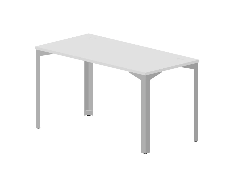 Стол 138х68х75см (2 громмета) Рэй / Ray Белый/Алюминий