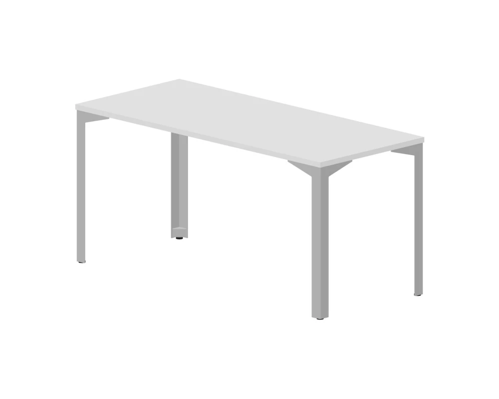 Стол 158х68х75см, без отверстий Рэй / Ray Белый/Алюминий