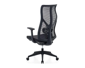 Кресло VIKING-11 M122С-1 Сетка/Ткань, Черный images