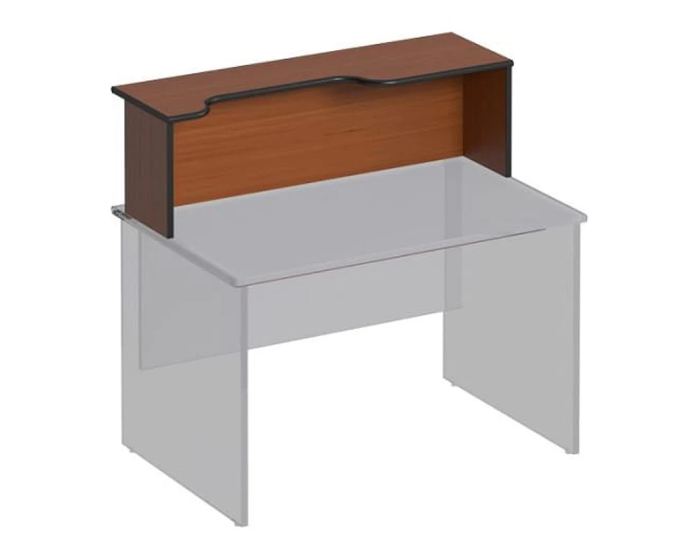 Надстройка к столу с вырезом левая 180x38x37 Дин-Р