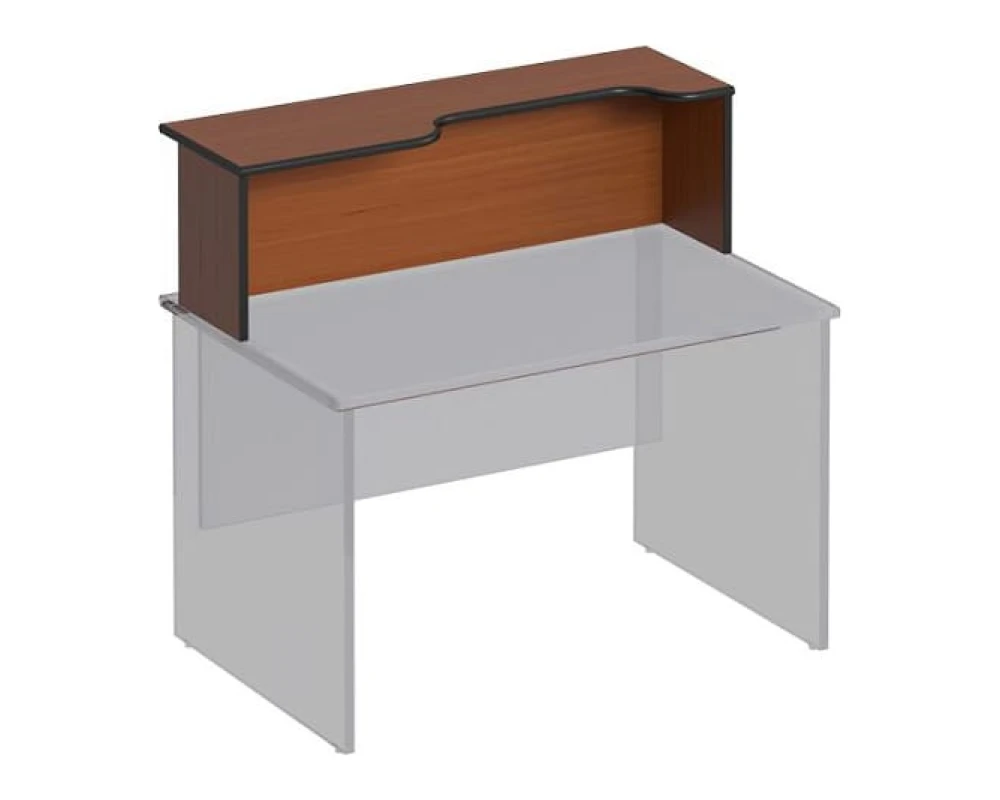 Надстройка к столу с вырезом правая 140x38x37 Дин-Р