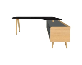 Стол рабочий интегральный с опорной тумбой Rem-209.1R+Rem-34R Remo images