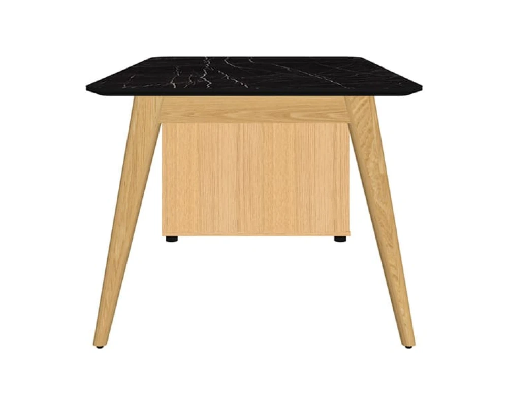 Стол рабочий прямой с опорной тумбой Rem-180.1L+Rem-32 Remo