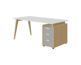 Стол рабочий прямой с опорной тумбой Rem-180.1R+Rem-32 Remo images