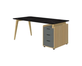 Стол рабочий прямой с опорной тумбой Rem-180.1R+Rem-32 Remo images