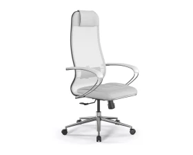 Кресло ErgoLife 5/подл.131/осн.Synchro 052 Сетка/Ткань, Белый images