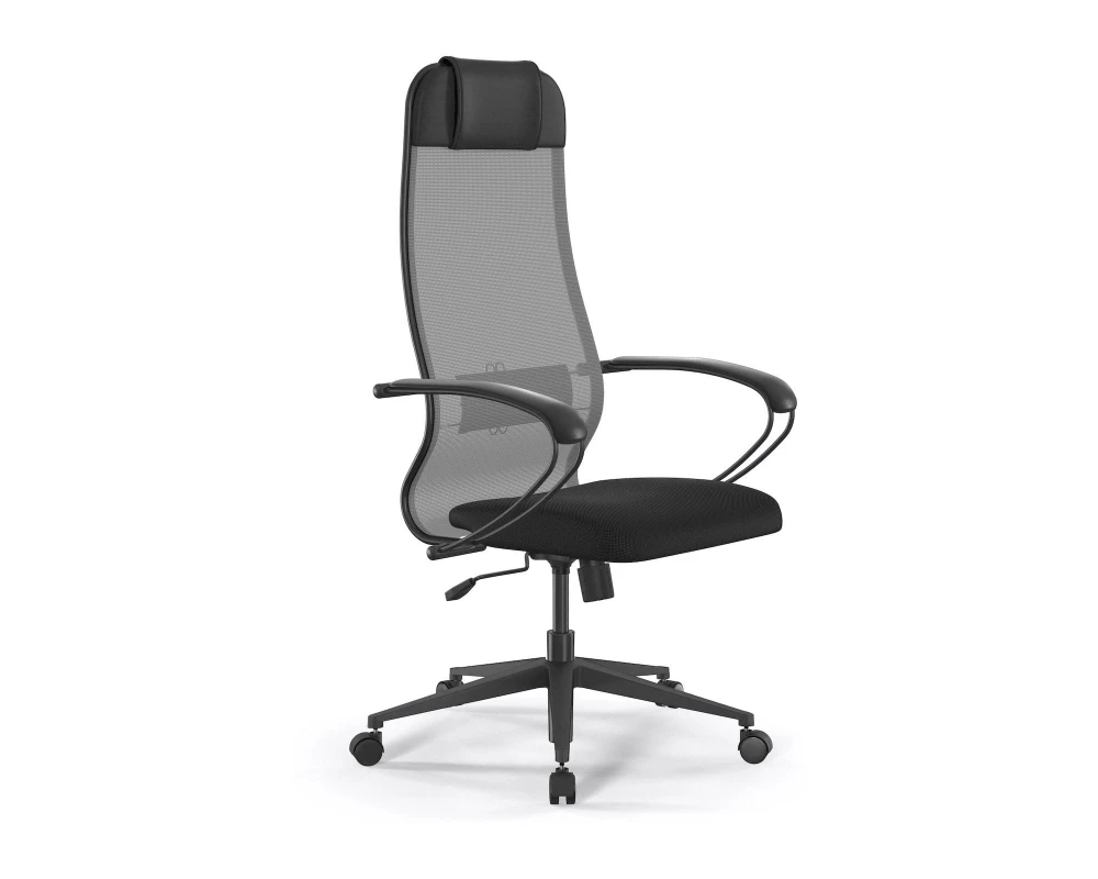 Кресло ErgoLife S 10 B1-111K M09.B11.G19.W02 Сетка/Ткань, Серый/Черный