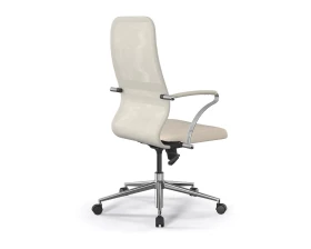 Кресло ErgoLife S 8 B2-9K M09.B23.G18.W02 Сетка/Экокожа, Молочный images