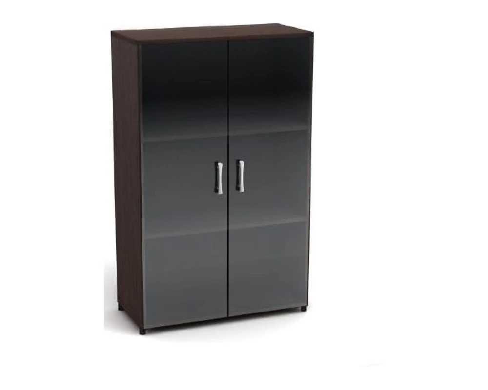 Шкаф низкий со стеклом (700х350х1126) К10ц Канц