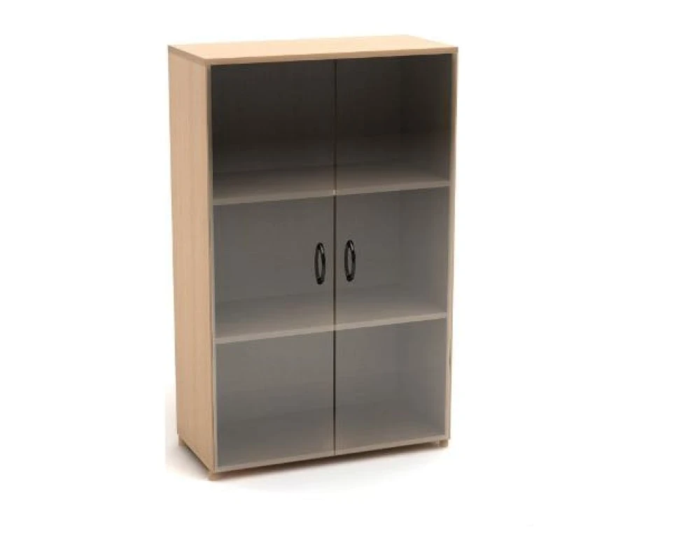 Шкаф низкий со стеклом (700х350х1126) К10ц Канц