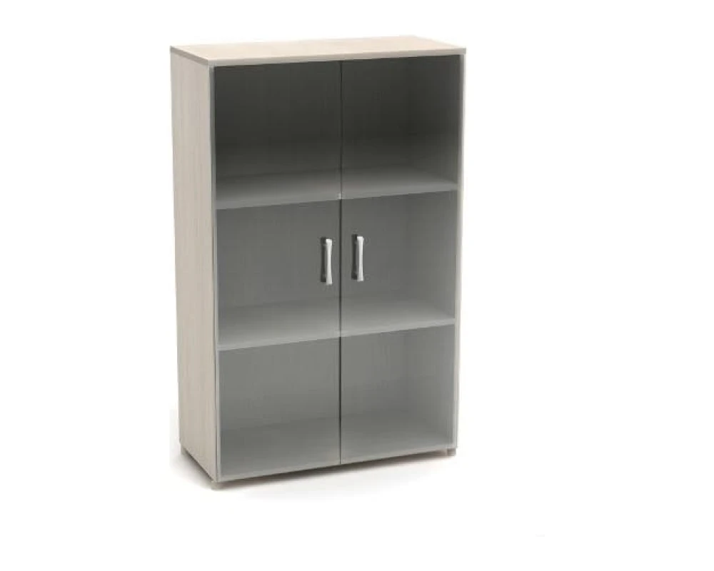 Шкаф низкий со стеклом (700х350х1126) К10ц Канц