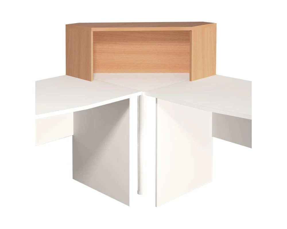 Надстройка на стол угловая 996х264х346 Монолит
