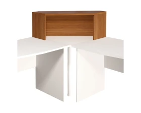 Надстройка на стол угловая 996х264х346 Монолит images