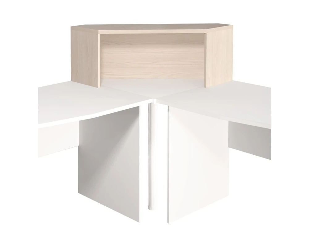 Надстройка на стол угловая 996х264х346 Монолит