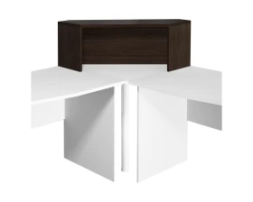 Надстройка на стол угловая 996х264х346 Монолит images