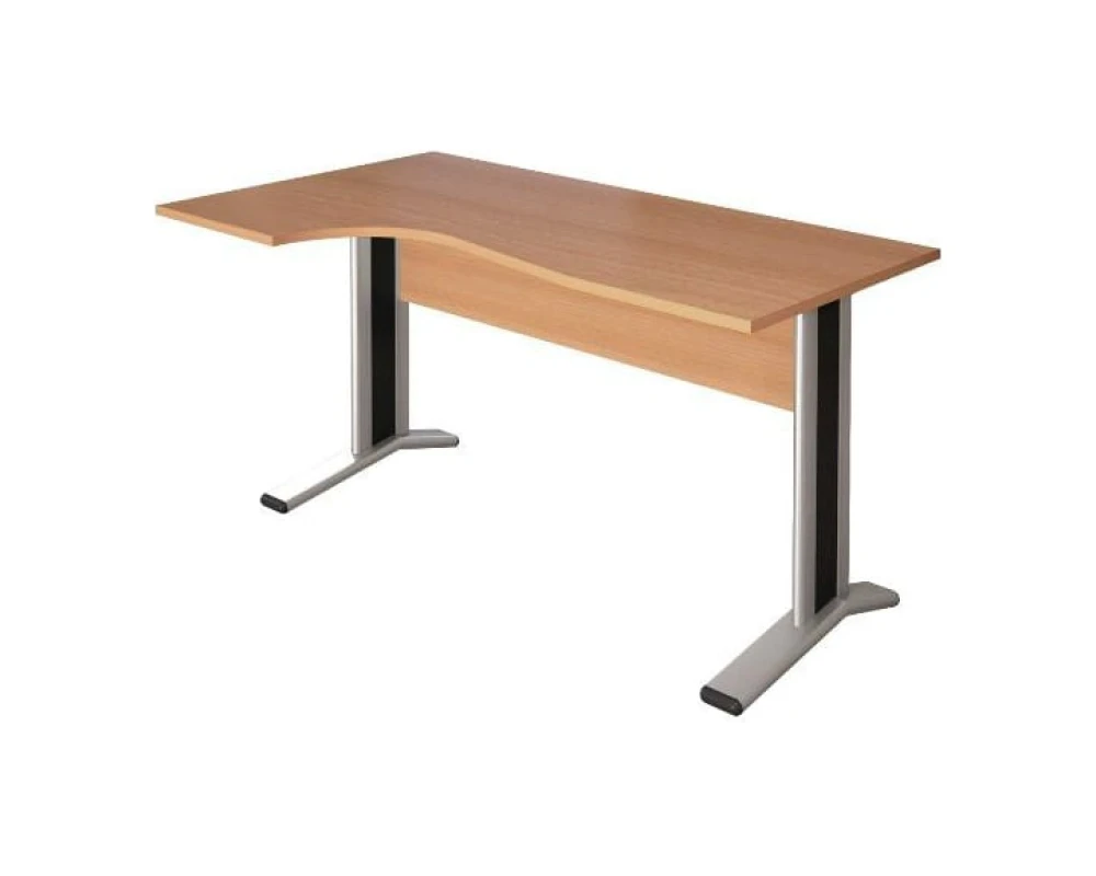 Стол кривол. лев. на м/к 1404х904(704)х756 КМ63 Монолит