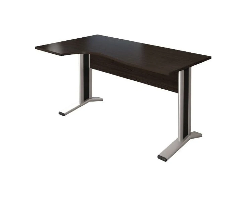 Стол кривол. лев. на м/к 1404х904(704)х756 КМ63 Монолит