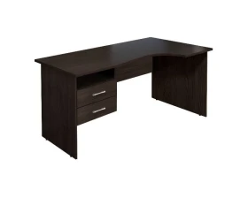 Стол кривол. с тумбой П 1404х904(704)х756 КМ75 Монолит images