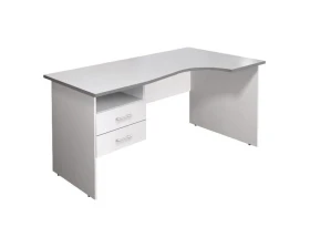 Стол кривол. с тумбой П 1404х904(704)х756 КМ75 Монолит images