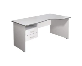 Стол кривол. с тумбой П 1604х904(704)х756 КМ77 Монолит images