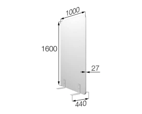 Мобильная прегородка FX-100/160 Фикс MVK images