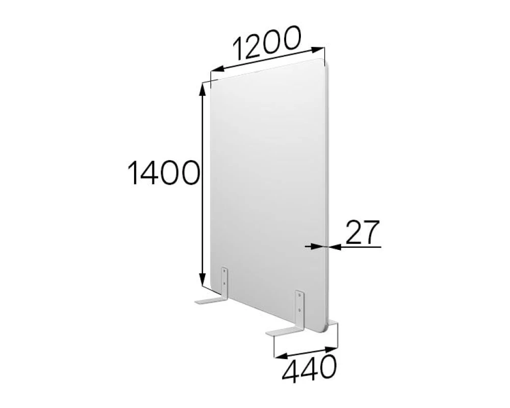 Мобильная прегородка FX-120/140 Фикс MVK