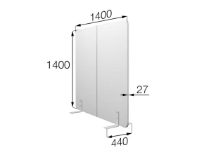 Мобильная прегородка FX-140/140 Фикс MVK images