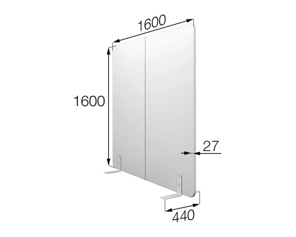 Мобильная прегородка FX-160/160 Фикс MVK