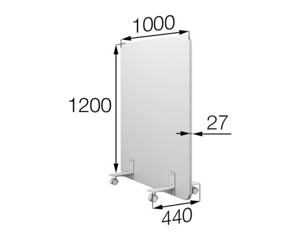 Мобильная прегородка MV-100/120 Муви MVK