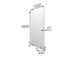 Мобильная прегородка MV-100/160 Муви MVK images