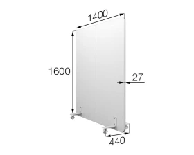 Мобильная прегородка MV-140/160 Муви MVK images