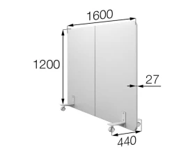 Мобильная прегородка MV-160/120 Муви MVK images