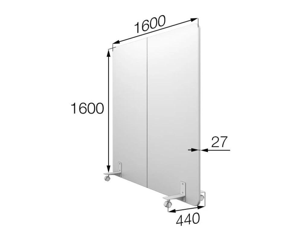 Мобильная прегородка MV-160/160 Муви MVK