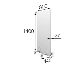 Мобильная прегородка MV-80/140 Муви MVK images