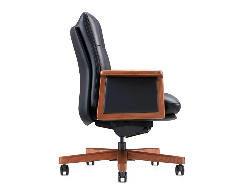 Кресло Norden Вивальди  / Vivaldi LB Натуральная кожа, Черный