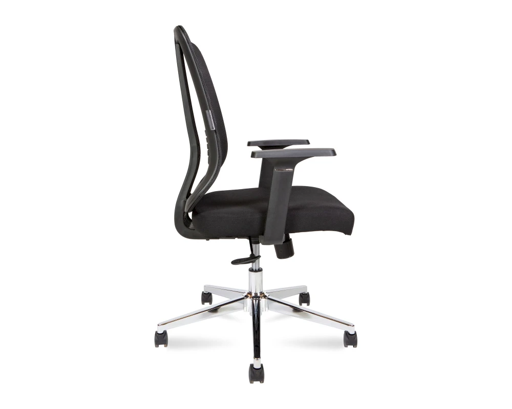 Кресло Norden Тема Хром / Tema Сhrome 2D LB Сетка/Ткань, Черный