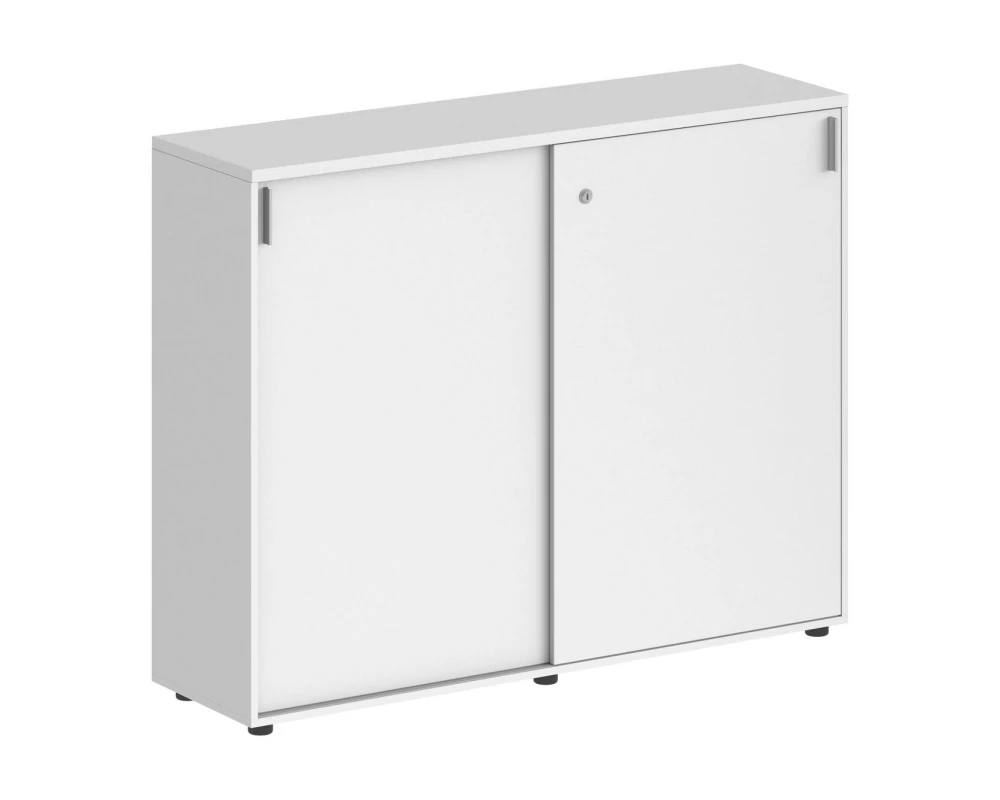 Шкаф-купе 1438х400x1125 средний, с замком Сигма / Sigma Белый