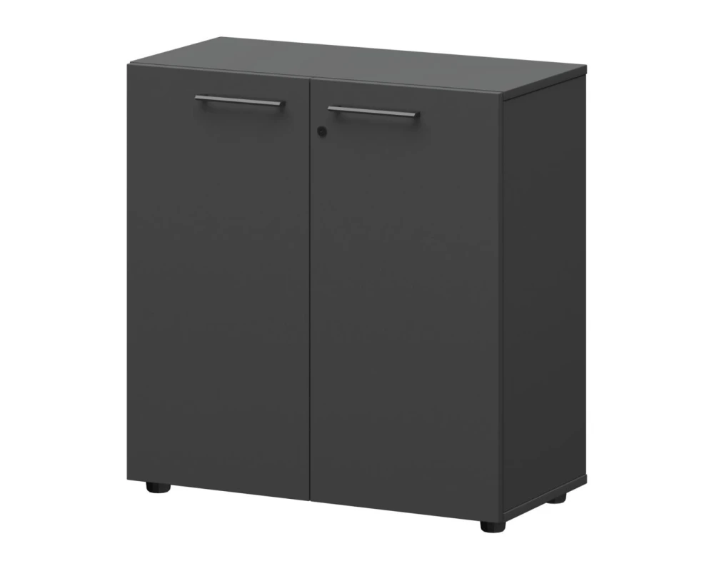 Шкаф низкий закрытый СМШ28F(Ч) 792x380x811 Кортез