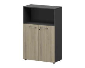 Шкаф средний с нишей СМШ38.28F 792x380x1190 Кортез images