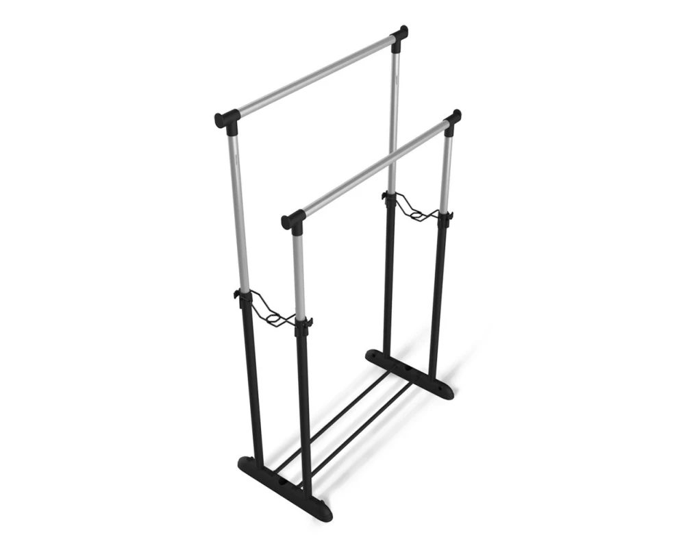 Вешалка-штанга гардеробнаяSHT-WR4150 Черный/Черный муар/Хром лак